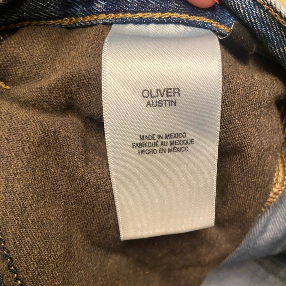 Favorite Daughter The Oliver Ultimate Baggy Wide Leg Jeans Sz 24 Button Austin - Picture 13 of 14